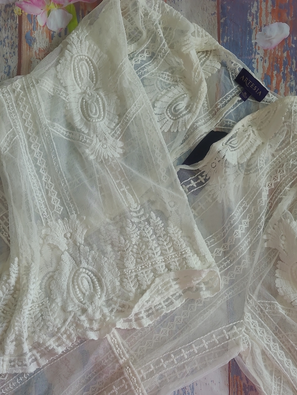 Artesia Lace Duster Kimono‎ XL